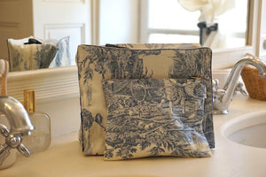 Toile de jouy bleue