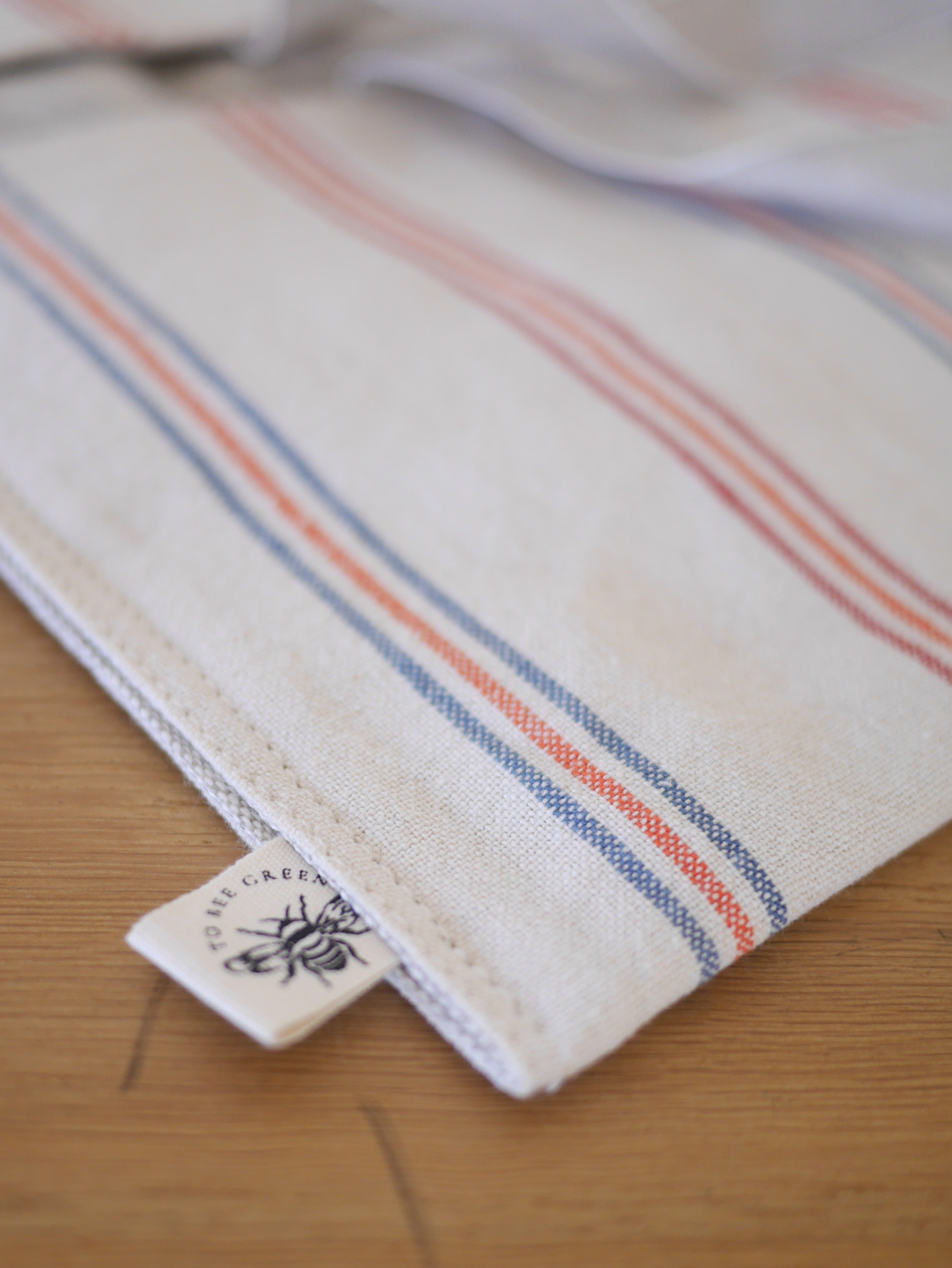 Sac à tarte rayé multicolors